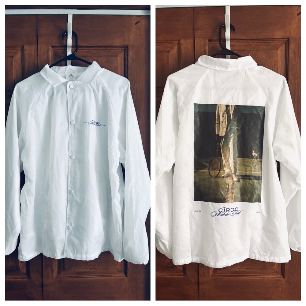 NWOT Augusta white tennis men’s jacket